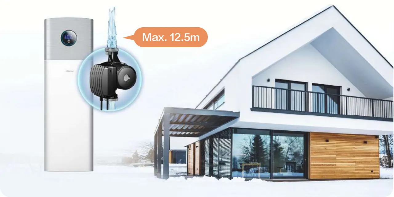 Hisense Hi-Therma Monoblok v interiéru